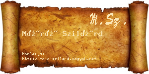 Móró Szilárd névjegykártya
